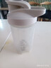 摇摇杯健身运动水杯男奶昔防漏搅拌杯子刻度杯奶茶摇杯蛋白粉水壶 黑色活动专享+带刻度+不锈钢球500ml 实拍图