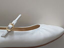 拔佳（Bata）雪芙玛丽珍女春商场新款百搭羊皮通勤软底浅口鞋AFY29AQ4 米白 39 实拍图