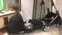 酷贝乐（coballe）婴儿车0-3岁用折叠可坐可躺减震遛娃神器轻便溜娃新生儿宝宝推车 曜石黑(轻巧便携+全罩遮阳) 实拍图
