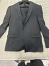 柒牌套西男【三防】商务平驳领单粒扣职场西服套装两件套1ZC70460 炭灰 B46 实拍图