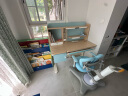 京东京造创想家Pro儿童学习桌书桌椅套装实木升降学生写字桌AA灯1.2m蓝 实拍图