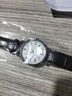 商务时尚男士手表考试面试高级帅气拍照道具礼品礼物皮带手表男 黑带白面 实拍图