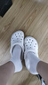 卡骆驰crocs洞洞鞋贝雅男鞋女鞋轻便耐磨一脚蹬拖鞋休闲鞋|10126 白-100 36 /37(220mm) 实拍图