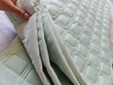 一默乳胶凉席2025夏季小冰块升级款冰砖凉垫可折叠透气凉感席冰丝凉席 【薄荷绿】凉而不冰丨母婴A类 三件套丨 200cm*180cm 丨绑带款 实拍图