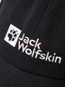 Jack Wolfskin狼爪帽子男帽子女春夏舒适鸭舌休闲运动棒球帽1900675 6000黑色 实拍图
