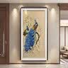 满绣园高密度金孔雀苏绣成品新中式简约轻奢玄关装饰画进门苏州刺绣壁画 轻奢立体框金孔雀 160*80 实拍图