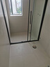 东鹏（DONGPENG）淋浴房三联动推拉门一字形卫生间隔断干湿分离玻璃浴室隔断沐浴房 雅黑缓冲1.2-1.29/2米高|极窄 升级1.0壁厚不锈钢+2cm极窄边框 实拍图