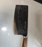 王麻子锤纹9铬18钼钒钢家用菜刀厨房切菜刀具饭店厨师切肉砍骨斩切刀 实拍图