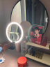 AMIRO觅光化妆镜带灯桌面台式Led高清智能美妆镜 卧室梳妆镜子O2薄雾粉礼盒 新婚生日礼物送女友 实拍图