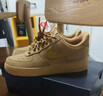 耐克空军一号男子胶底板鞋运动鞋春季NIKE AIR FORCE 1 CJ9179 200亚麻/麦黄/橡皮浅褐/黑 42.5 实拍图
