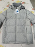 黑冰25新款户外700蓬鸭绒男款加厚防风保暖羽绒服 F8905MJ 灰白 XL 实拍图