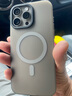 W&P适用苹果16promax手机壳iphone16promax磨砂肤感保护套磁吸充电壳全包防摔抗指纹男女款钛原色wp 实拍图