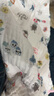 洁丽雅婴儿浴巾纯棉超柔吸水洗澡纱布幼儿童宝宝新生婴儿用品 【包边】 6层 105*105cm 彩虹 实拍图