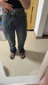 【复古阔腿】裤女夏季新款高腰显瘦宽松直筒休闲长裤夏季新款女装 蓝灰色 常规 M 【95-110斤】 实拍图