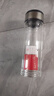 【⭐京东物流配送】高硼硅双层玻璃杯大容量泡茶杯水杯子茶水分离 【双层加厚】茶杯 350ml 1只 实拍图