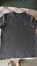gxg.jeans男装  多色字母绣花基础凉感休闲圆领短袖T恤男 25年夏新品 深灰色 M (170) 实拍图