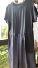 无印良品（MUJI）女式 凉感 短袖连衣裙 女装裙子25年夏季连身裙凉感物语 BC2LKA5S 萨克森蓝 L (165/88A) 实拍图