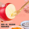 CKBEBE新生婴儿刮泥勺辅食勺宝宝餐具水果刮泥双头勺不锈钢硅胶勺子 硅胶双头勺 实拍图