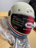 BELL复古头盔BULLITT布利特男女赛车骑行碳纤维安全四季摩托机车全盔 Bullitt-复古红蓝条纹【新配色】 XL码(适合57-58cm头围) 实拍图