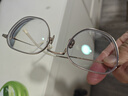 普莱斯（pulais）防蓝光防辐射近视眼镜框钛架男眼睛女平光可配有度数变色片5312 镜框+1.740万新防蓝光镜片 纯钛款 实拍图