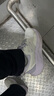 安踏逸尘运动鞋女鞋秋冬新款透气轻便休闲跑步鞋女减震软底小白鞋子女 【热卖推荐轻质畅跑女鞋】白/迷雾紫 40 (250mm) 实拍图