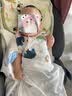 欢喜小熊婴儿短袖连体衣夏季薄款纯棉哈衣睡衣男女初生宝宝衣服2件装 实拍图