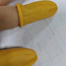 米黄色防静电手指套乳胶电子厂钟表工业劳保无粉尘车间防护指头套 米黄色防静电手指套（500克约750个） M码-中码 实拍图