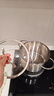 菲仕乐双层蒸锅不锈钢汤锅蒸笼煮锅蒸煮两用锅大容量炖锅燃气电磁炉通用 新家庭双耳汤锅-玻璃盖 20cm 实拍图