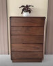 脉双斗柜收纳柜子整柜全胡桃木简约现代家用卧室靠墙抽屉式储物柜橱柜 【五斗柜】长80宽40高110 实拍图