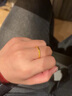 中国黄金（CHINA GOLD）樱花黄金戒指女足金古法素圈对戒婚戒七夕情人节礼物送女友老婆 9#樱花戒指约0.5g*甄选礼盒 实拍图