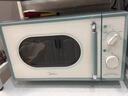 美的（Midea）小滋味微波炉家用小型 复古旋钮薄荷曼波风 一级能效平板变频轻音M1G1 实拍图