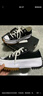 匡威（Converse）官方 Run Star Hike低帮帆布流星厚底鞋黑色168816C 黑色/168816C 37.5 实拍图
