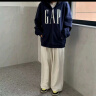 Gap男女装印花字母logo抓绒连帽卫衣休闲660128外套 海军蓝 175/96A(L) 亚洲尺码 实拍图