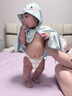 taoqibaby婴儿防晒衣小月龄防紫外线斗篷宝宝外出凉感透气披肩 蓝龙泡泡 实拍图