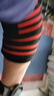 GINGPAI SPORT健身护肘男女绷带运动护具举重力量举卧推弹力量绑带红黑色两只装 实拍图
