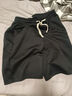 真维斯 Z提花短裤男夏季重磅五分裤青少年设计感宽松裤子T8017 黑色 XL 实拍图