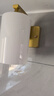 美式壁灯卧室床头灯现代简约led楼梯过道单头阳台书房宾馆墙壁灯 C01-金色-单头-纯白【玻璃】 LED三色光-无开关 实拍图