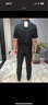 KOLON SPORT/可隆速干POLO 男士吸湿小翻领抗菌户外运动印花短袖 LHPT5MTT31-BK 黑色 3XL 190/108B 实拍图