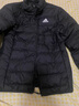adidas 600蓬休闲修身保暖立领鸭绒羽绒服男装阿迪达斯官方轻运动 黑色(推荐选大一码)   S 实拍图