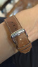 华为（HUAWEI）手表原装watch3丨GT丨GT2丨2e丨Pro丨buds真皮运动氟橡胶原装表带 华为GT3原装真皮表带可可棕22mm简装 watch3/GT/GT2/GT2E/Pro 实拍图