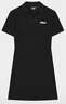 FILA 斐乐官方女子针织连衣裙时尚修身POLO领短袖裙子 正黑色-BK M (165) 84A 实拍图