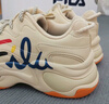 FILA FUSION潮牌斐乐女鞋BUBBLE泡泡鞋时尚百搭休闲鞋运动鞋女 米色-AG经典款 厚底增高 37.5 实拍图