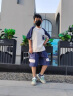 迈兜熊童装男童夏装套装新款夏季休闲儿童节礼物运动短袖t恤工装两件套 藏青色 2322 160 建议身高145-155cm 实拍图