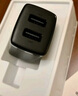 倍思双口充电头USB插座多口快充5V2A/1A充电器插头 适用iPhone15/14/13华为小米安卓手机iPad平板 黑 实拍图