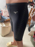 美津浓（MIZUNO）泳裤男士防尴尬大码长款5分裤专业速干抗氯游泳衣装备B1127黑L 实拍图