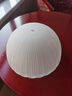 台灯玻璃磨砂布艺替换更换配件外壳罩不带灯半圆形创意灯罩 柳条纹玻璃灯罩 实拍图
