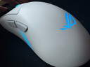 ROG月刃2RGB 无线三模游戏鼠标 AimPoint Pro传感器 支持无线8K 轻量化设计 三区RGB灯效 月耀白 实拍图