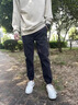 裤子男休闲裤春秋季耐磨工作裤新款运动潮流束脚宽松工装裤男 黑色+灰色【2条装】 常规 XL 建议115-130斤 实拍图