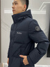 波司登（BOSIDENG）于适同款25新款羽绒服男女同款情侣长款连帽面包服外套 黑青色|5978-下架 M 165/88A 体重约110-120斤 实拍图
