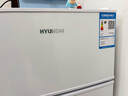 HYUNDAI（韩国现代） 小冰箱 冰箱小型双开门 迷你双门家用宿舍租房冷藏冷冻电冰箱节能省电 80L白【行业热卖+日销过百】 实拍图